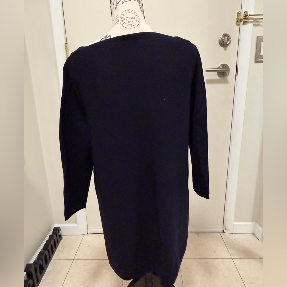 COS Navy Wool Long Sleeve Sweater NWOT - Picture 3 of 6